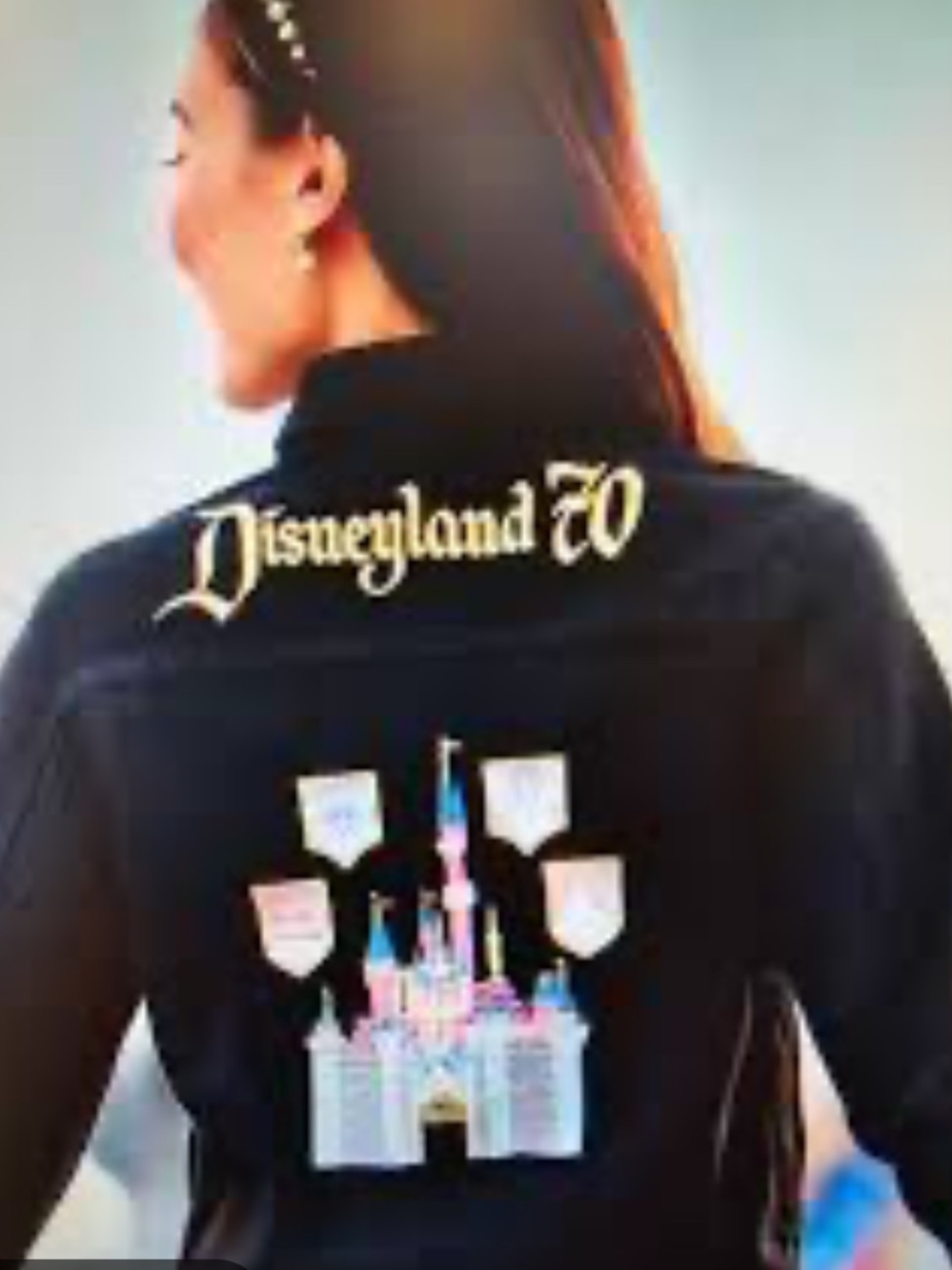 Disneyland 70th Embroidered Castle Denim Jacket